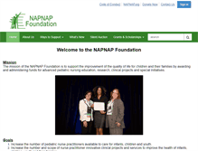 Tablet Screenshot of napnapfoundation.org
